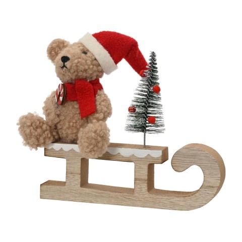 SLITTA CON PUPAZZO NATALE H.15